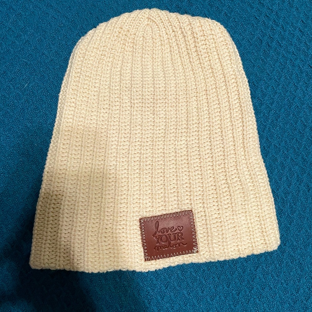 Love Your Melon Off White Beanie